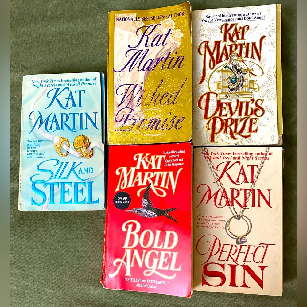 Kat Martin Book Collection 5 total in used condition.